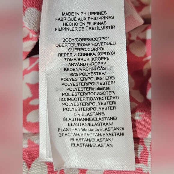 LAUREN Ralph Lauren Pink Floral Dress Size 10 - Picture 4 of 4